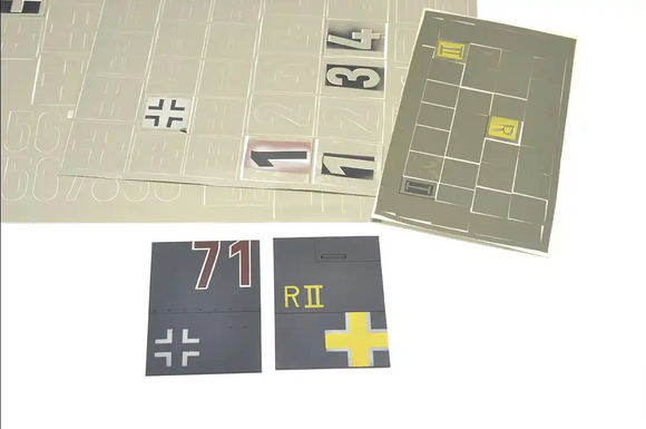 Paint Masks Set - WWII German Crosses and Numbers Stencils, Early and Late Production (DN Models)