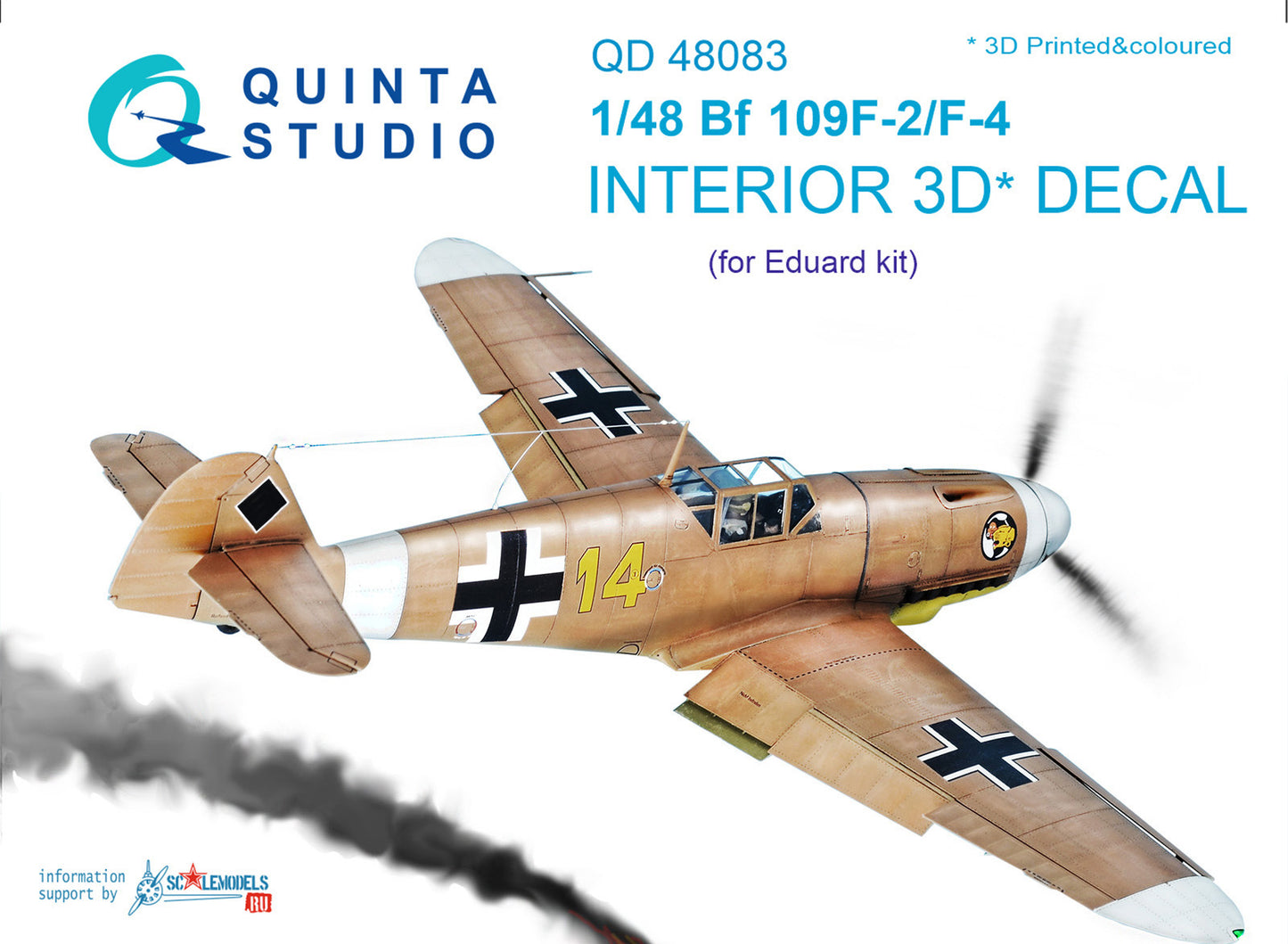 Bf 109F-2/F-4 Interior 3D Decal (Quinta Modelling Studio)