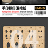 Handprint & Shoeprint Airbrush Stencils (Liang Model)