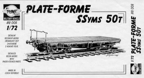 Platformwagon SSyms 50 ton