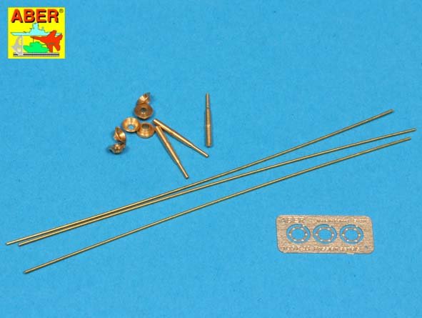 Set of Aerials for Russian Tanks T-34, T-55, T62, T-72 and other AFV