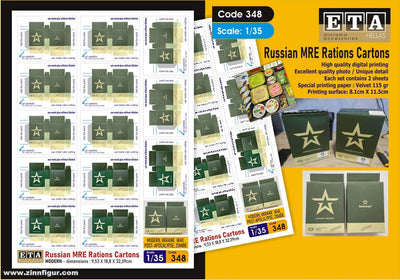 Russian MRE Rations Cartons