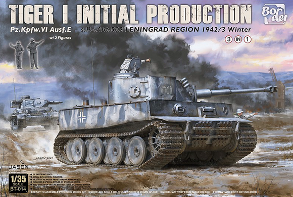 Tiger I Initial Production s.Pz.Abt.502 Leningrad Region 1942/43 Winter (Border Model)
