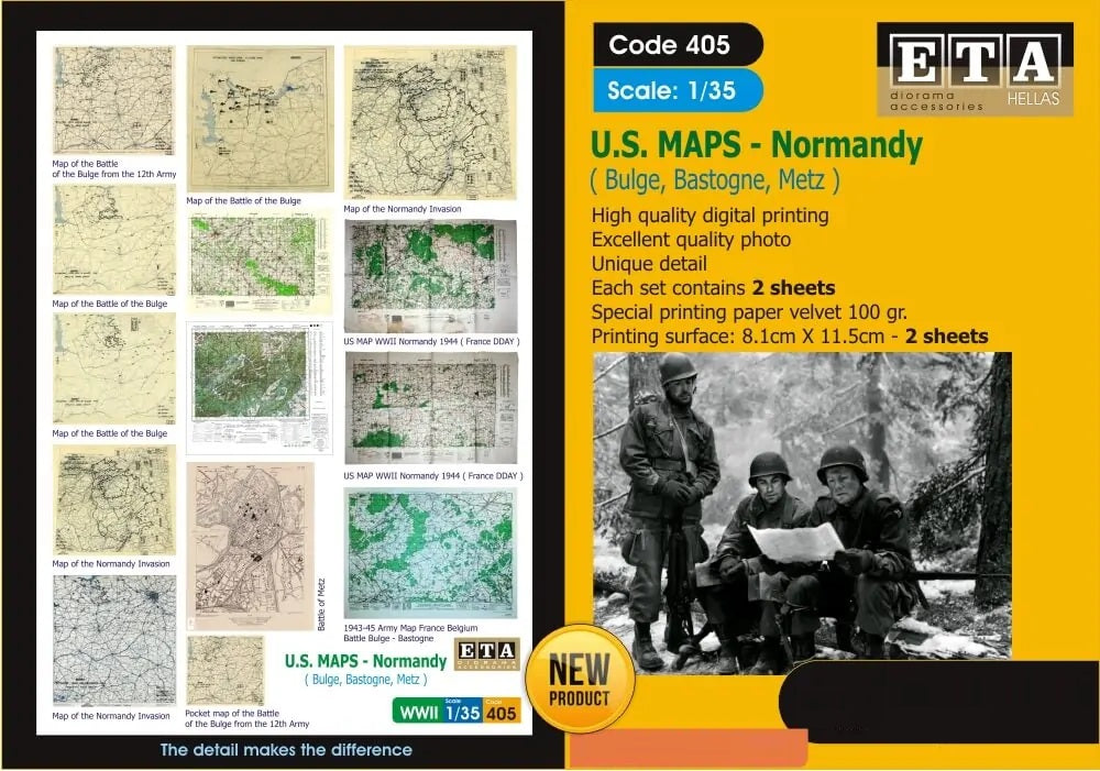 US Maps - Normandy (Bulge, Bastogne, Metz)