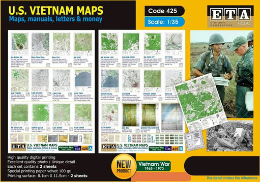 U.S. Vietman Maps, Manuals, Letters and Money