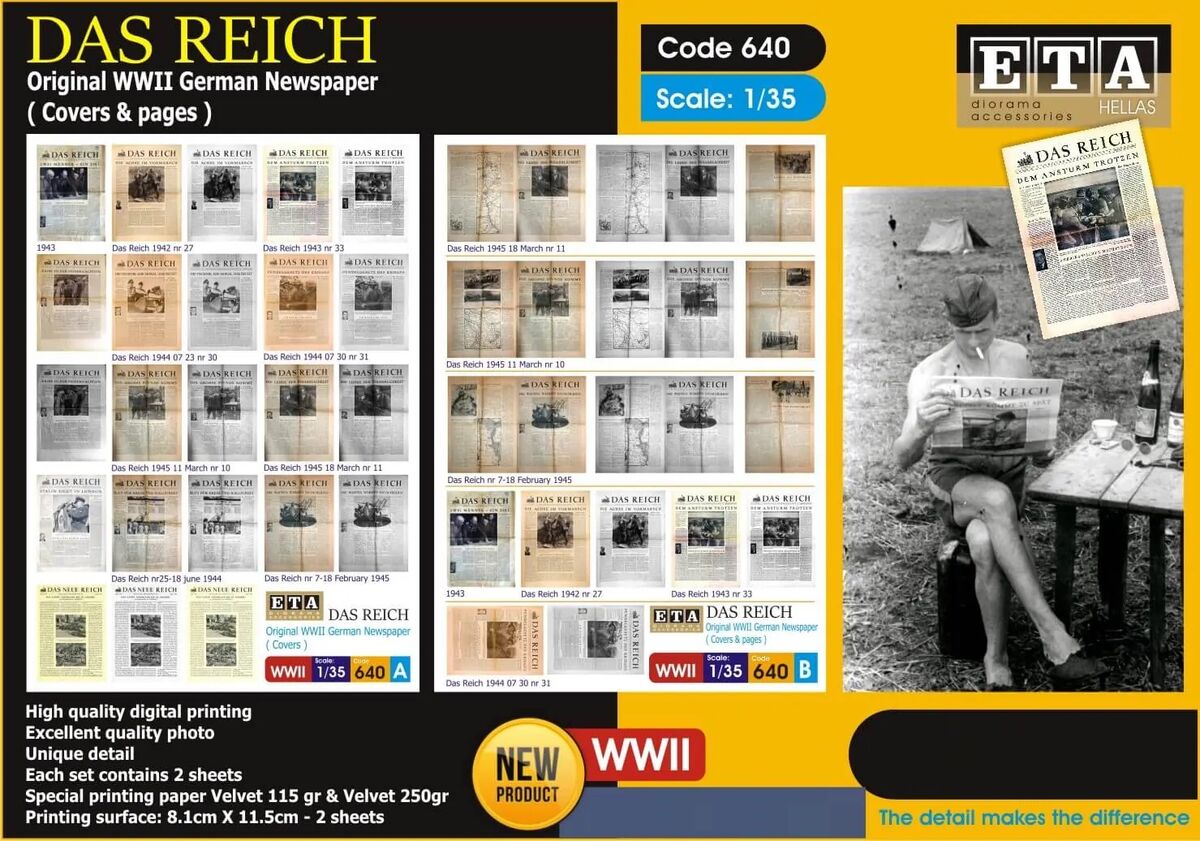 Original German WWII Newspapers - Das Reich