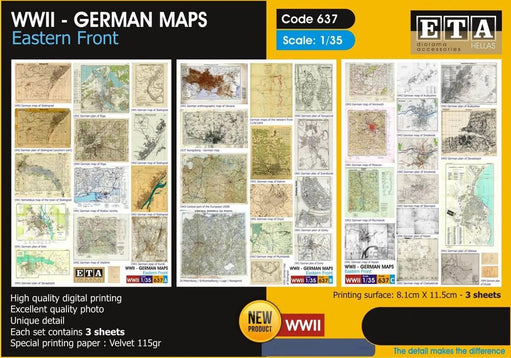 WWII German Maps - Eastern Front