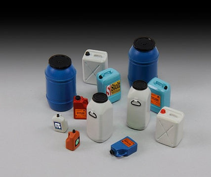 Plastic Chemical/Water Containers & Bottles No.2 12 Pcs.