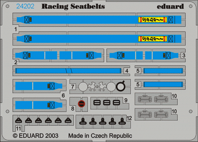 Racing Seatbelts Sabelt 6 Points Blue