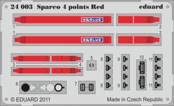 Sparco 4 Points Red