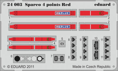 Sparco 4 Points Red