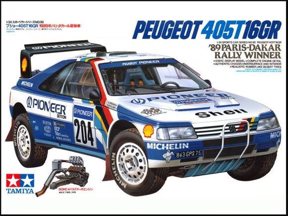 Peugeot 405 T16GR '89 Paris-Dakar Rally Winner (Tamiya)