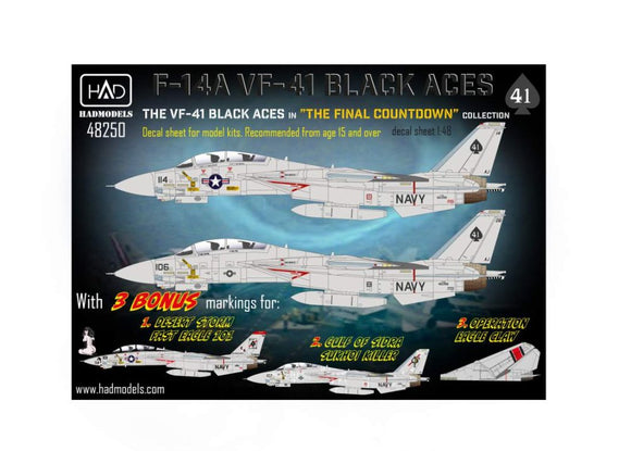 F-14A VF-41 Black Aces (Had Models)