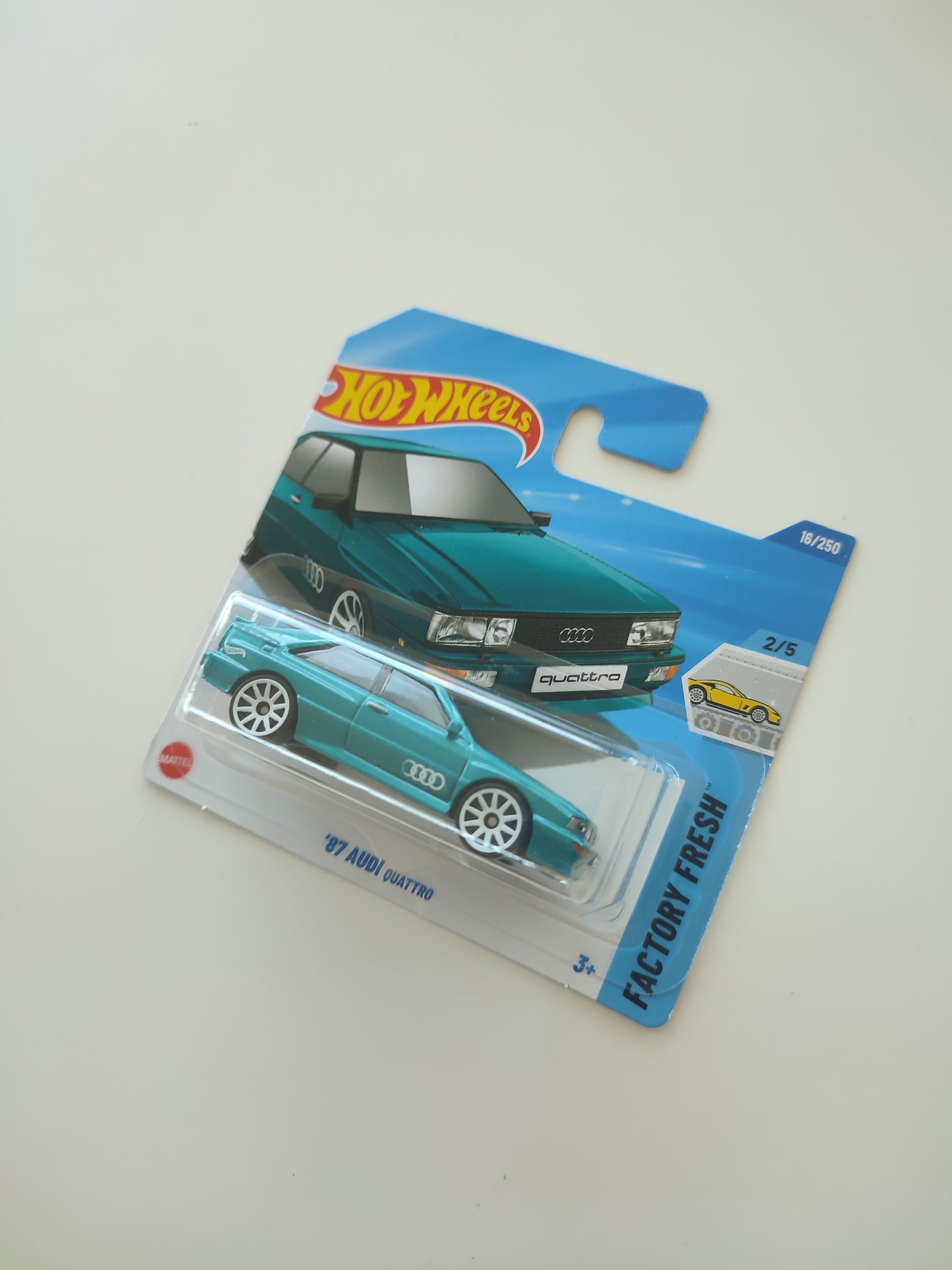 Hot Wheels Regular - '87 Audi Quattro (16/250, Yeşil)