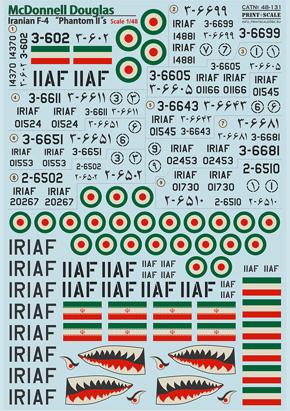 Iranian F-4 Phantom II (Print Scale)