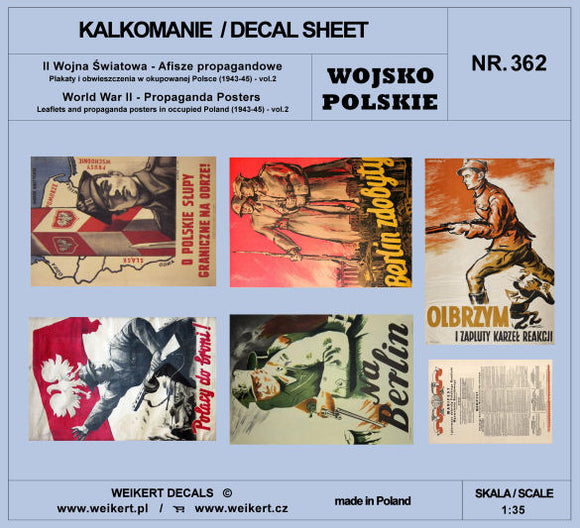 World War II Propaganda Posters Poland 1939-45 Vol.2 (Weikert Decals)