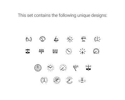 Universal Cockpit Dials (White) 0.8mm-2.40mm