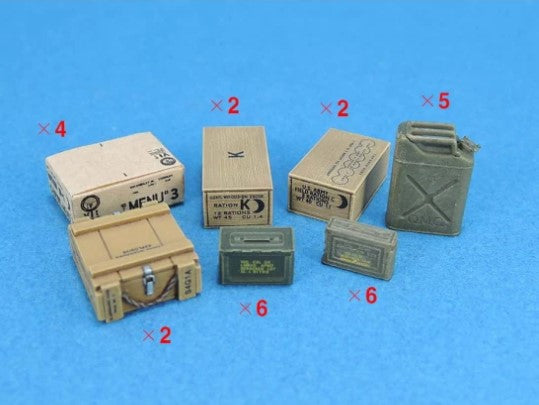 WWII US AFV Generic Stowage set