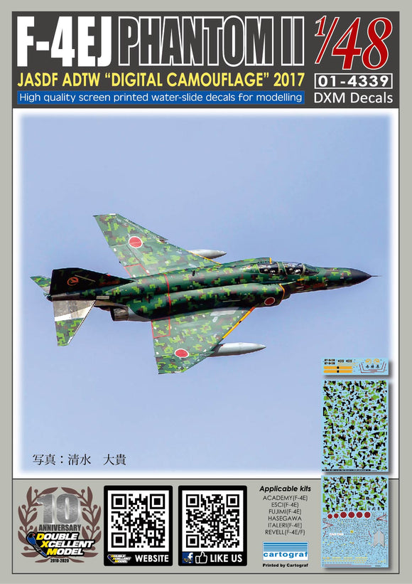 JASDF F-4EJ ADTW Digital Camouflage 2017 (DXM)