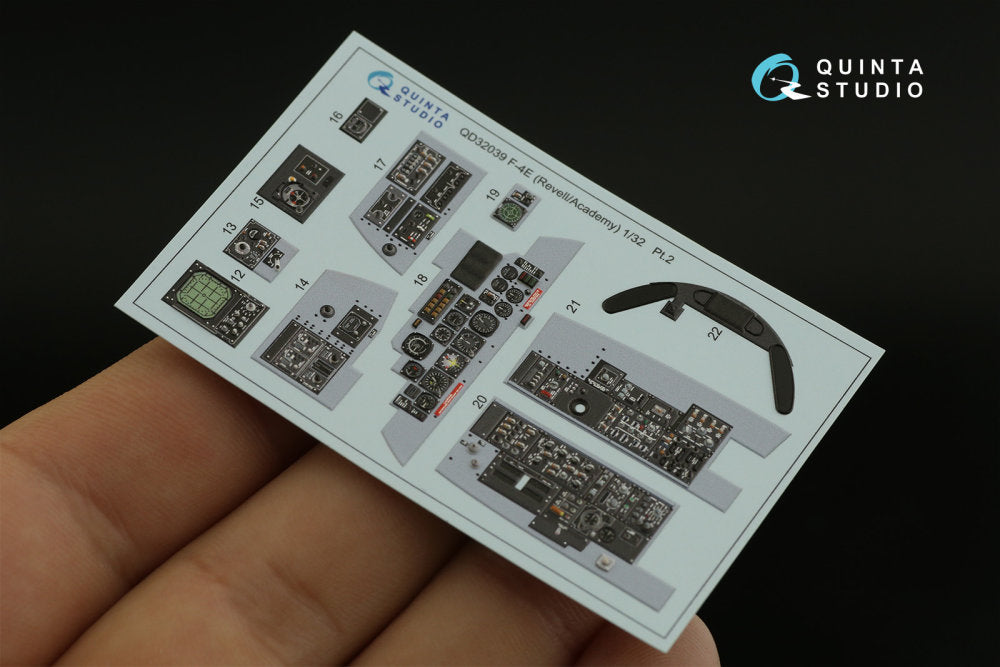 F-4E Interior 3D Dekal