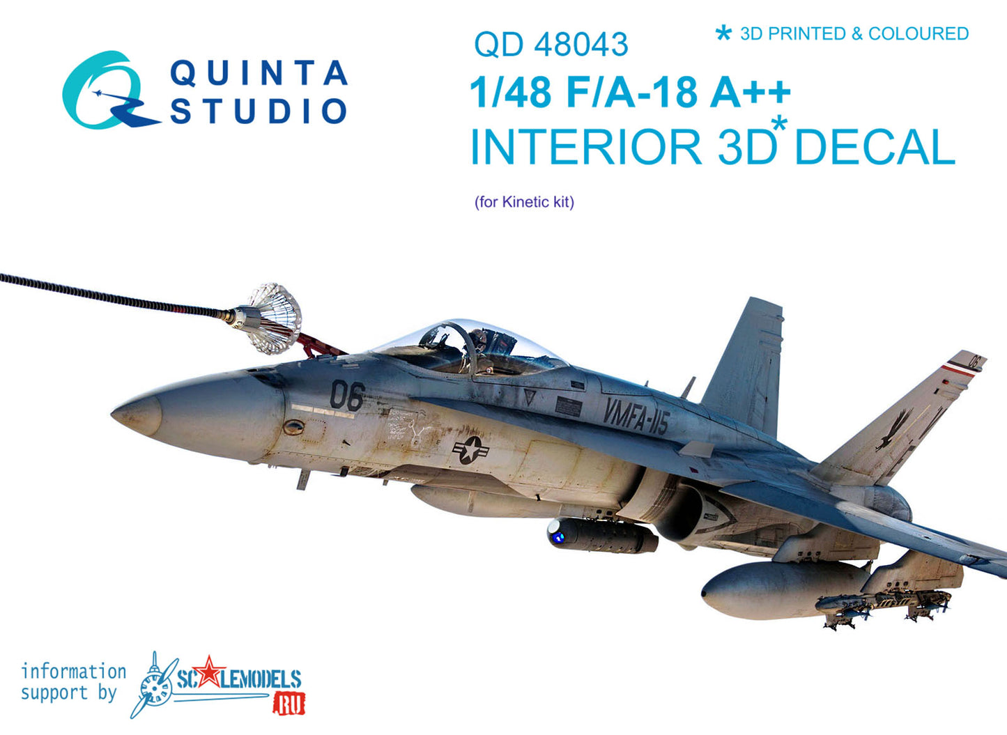 F/A-18A++ Interior 3D Dekal