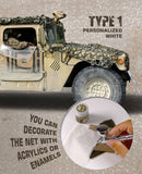 Camouflage Net Personalized White Type 1 (AK Interactive)