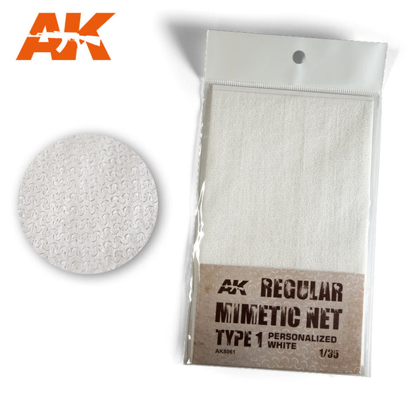 Camouflage Net Personalized White Type 1 (AK Interactive)