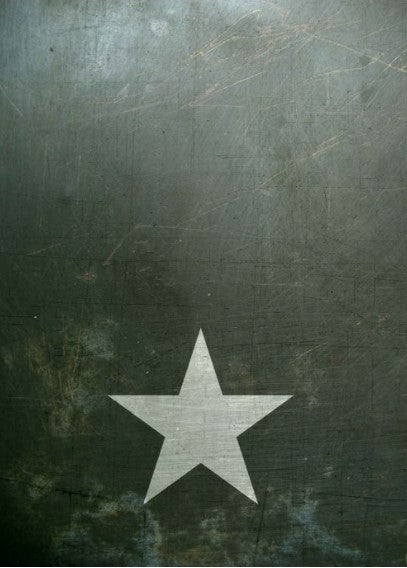 Grunge Self Adhesive Base White Star