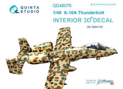 A-10A Thunderbolt Interior 3D Decal