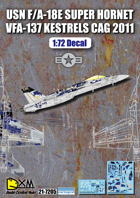 USN F/A-18E VFA-137 Kestrels CAG 2011 (DXM)