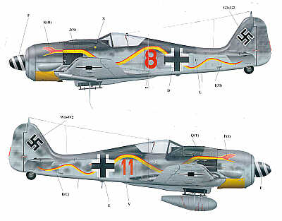 Schlangenschwarm FW-190s