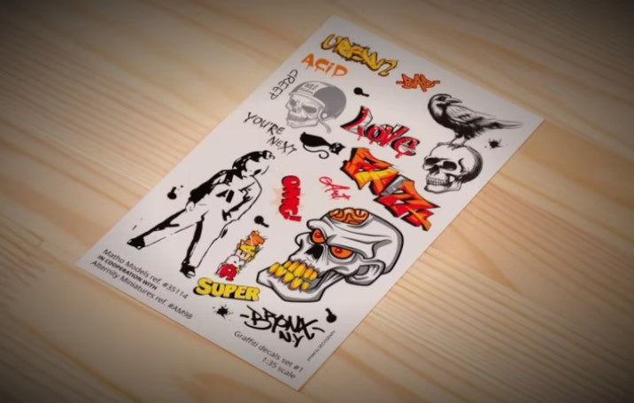 Graffiti Decals Set 1 (MATHO MODELS)