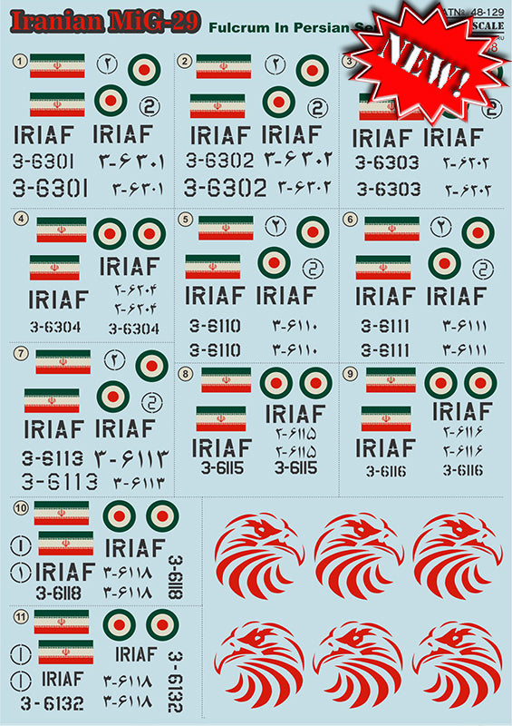 MiG-29 Fulcrum in Persian Service (Print Scale)