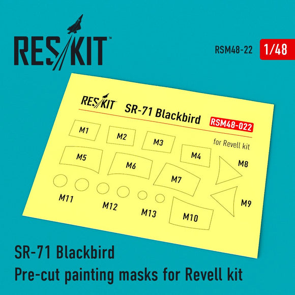 SR-71 Blackbird Pre-Cut Painting Masks (ResKit)