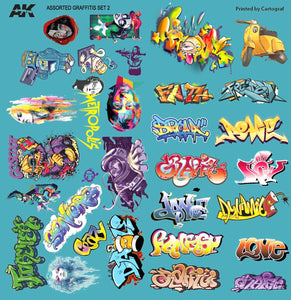 Assorted Graffiti Decals (AK Interactive)