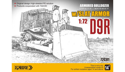 D9R Armoured Bulldozer w/Slat Armour (Sabre Model)