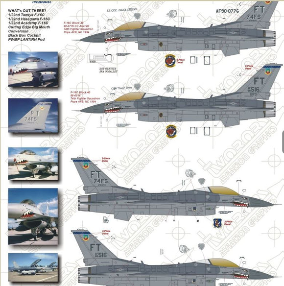 F-16C Big Mouth Big Mouths Part II (Two Bobs Decal)
