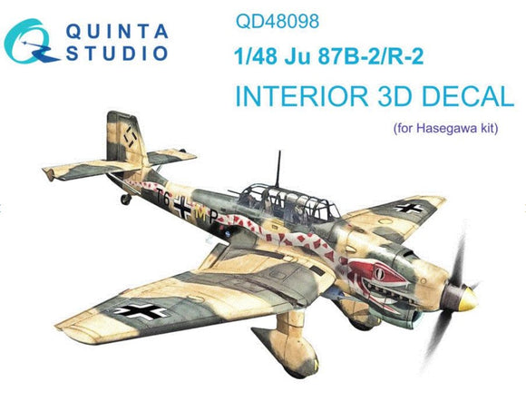 Ju 87B-2/R-2 3D-Printed & col. Interior (QUİNTA MODELLİNG STUDİO)
