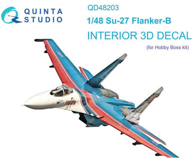 Su-27 Flanker-B 3D-Printed & Col. Interior