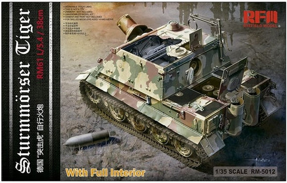 Sturmmörser Tiger RM61 L/5,4 / 38 cm. w/Full Interior (Rye Field Model)