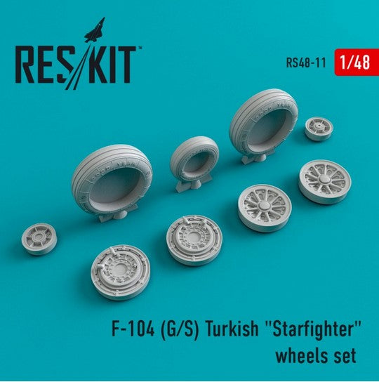 F-104 (G/S) Turkish Starfighter Wheels Set (ResKit)