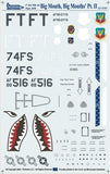 F-16C Big Mouth Big Mouths Part II (Two Bobs Decal)