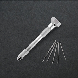 Pin Vice - Double Ended Swivel Top with 5 Drills (Italeri)
