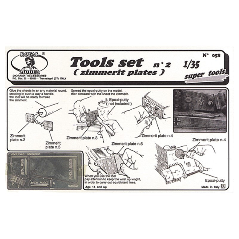 Tool Set No. 2 (for Zimmerit Application)